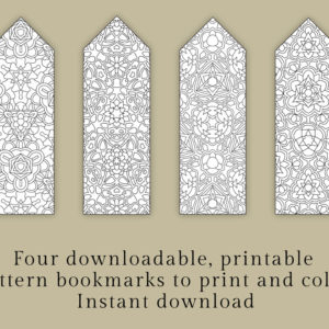 pattern bookmarks - printable