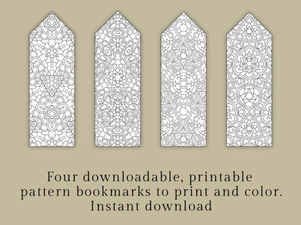 pattern bookmarks - printable
