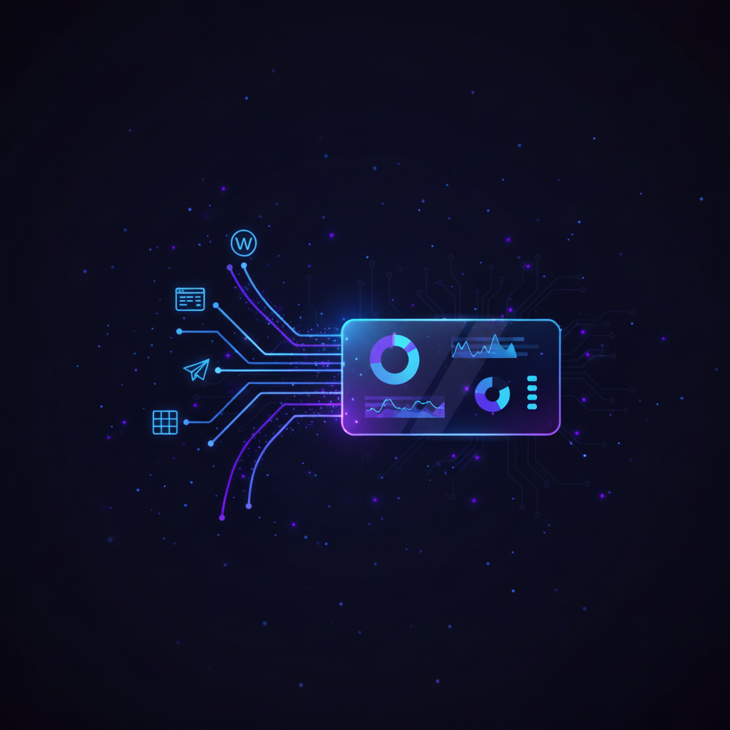 Automated data flowing into a dashboard